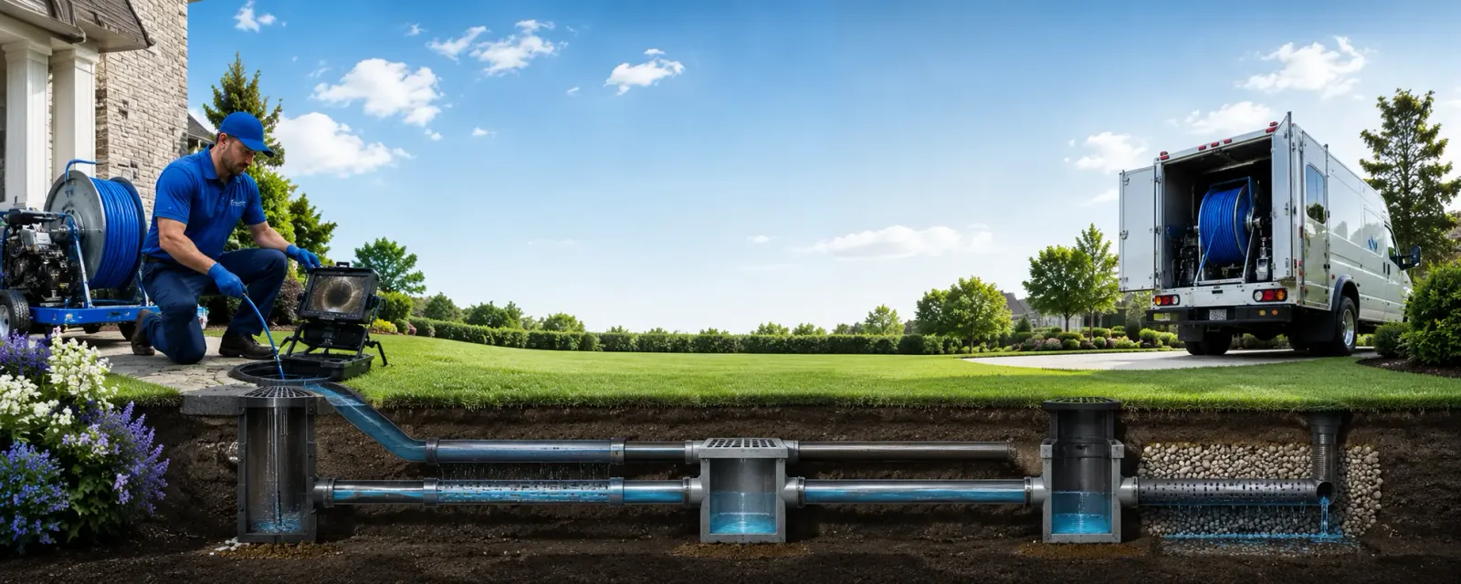 Outdoor drain cleaning information for Campbellsburg, KY